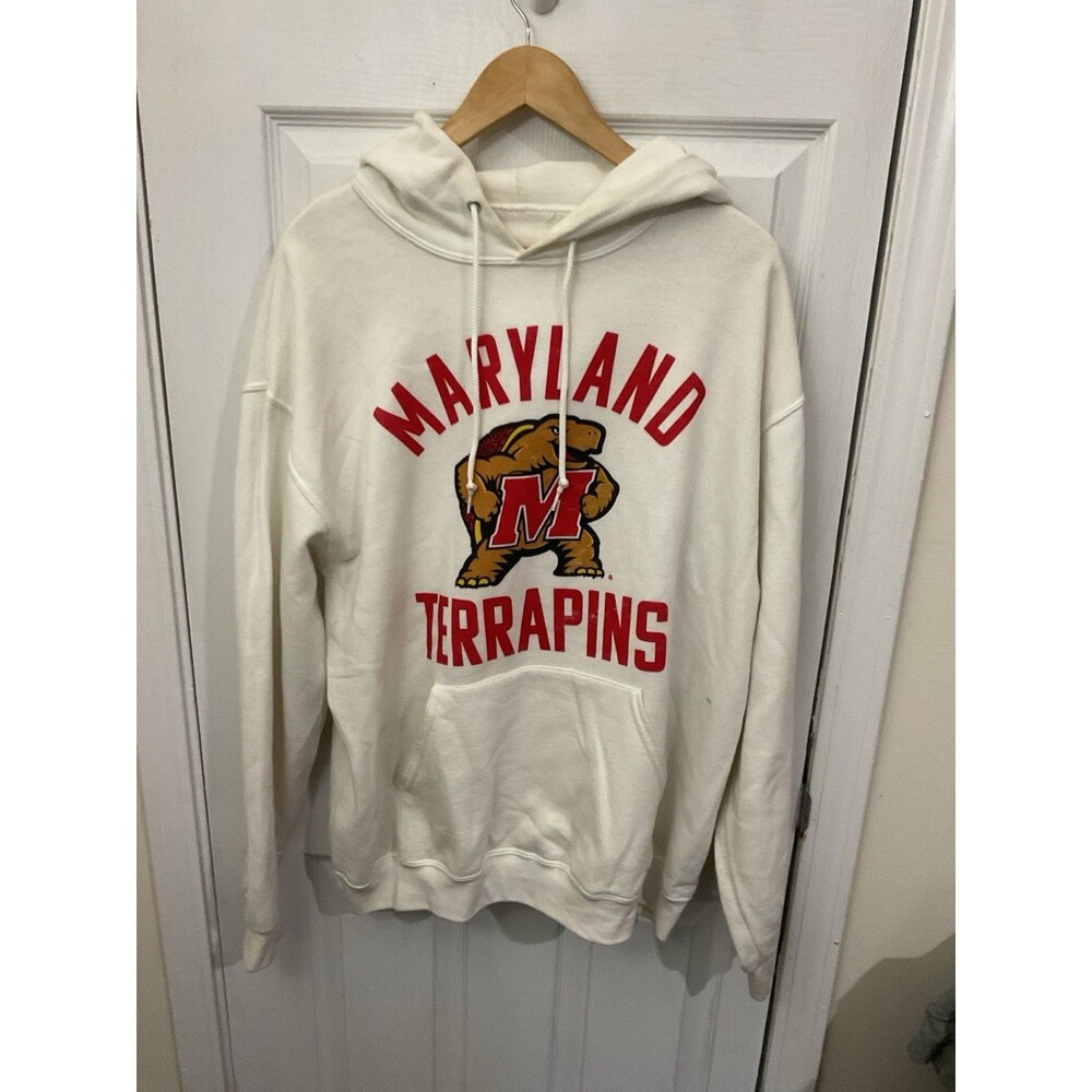 Vintage Maryland Terrapins Russell Sweatshirt Hoodie Size Large NCAA